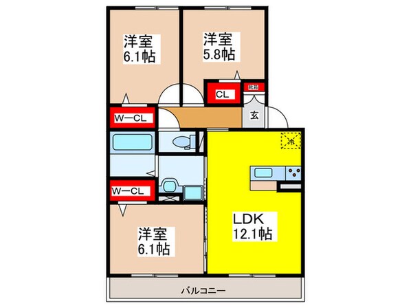 仮）ＤーＲＯＯＭ友井４丁目の物件間取画像